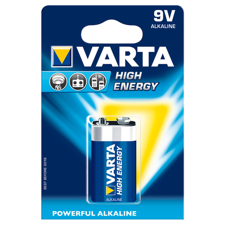 4922121411 - Piles Varta 6LR61 - 9 volts
